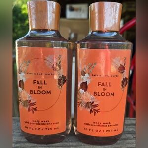 Bath & Body Works Fall In Bloom Body Wa sh Shower Gel 10 o z New Set of 2